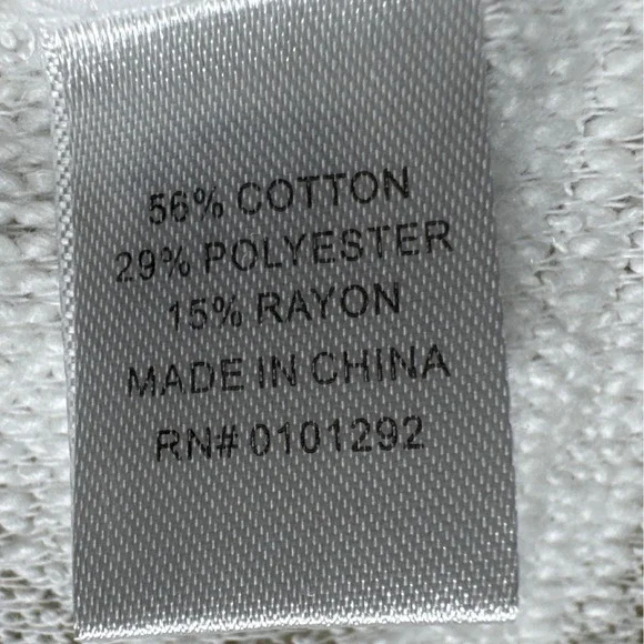 Lulu B Star Print Zip Up Hoodie Beach Cover Up Lightweight Jacket M - Picture 3 of 7